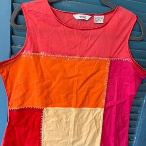 Northern Reflections Multicolor Patchwork Tank Top